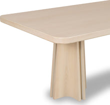 Zinnia Ash Wood Double Pedestal Dining Table in White Sand - View 7