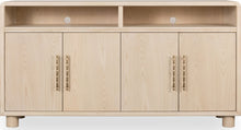 Zinnia Four Door Two Shelf Sideboard in White Sand - View 2