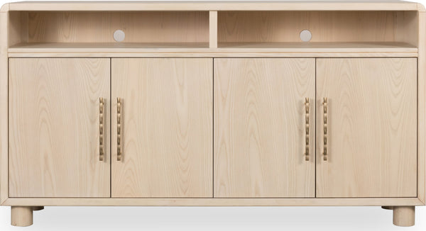 Zinnia Four Door Two Shelf Sideboard in White Sand alternate view
