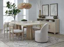 Zinnia Fully Upholstered Swivel Chair in Dune Chenille - View 10