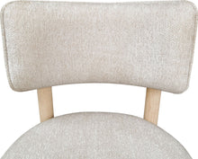 Zinnia Wood Back Dining Chair in White Sand and Dune Chenille - View 8