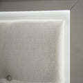 Tower Cloud Queen Panel White Bed