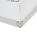 Tower Cloud Queen Panel White Bed