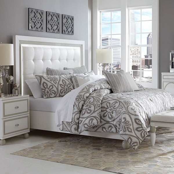 Tower Cloud Queen Panel White Bed alternate view