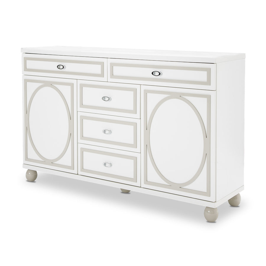 Tower Cloud White Dresser