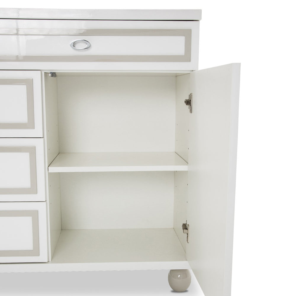 Tower Cloud White Dresser