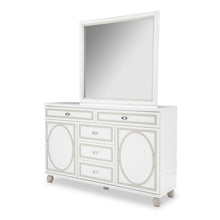Tower Cloud White Dresser With Mirror