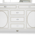 Tower Cloud White Dresser With Mirror