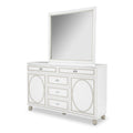Tower Cloud White Dresser With Mirror