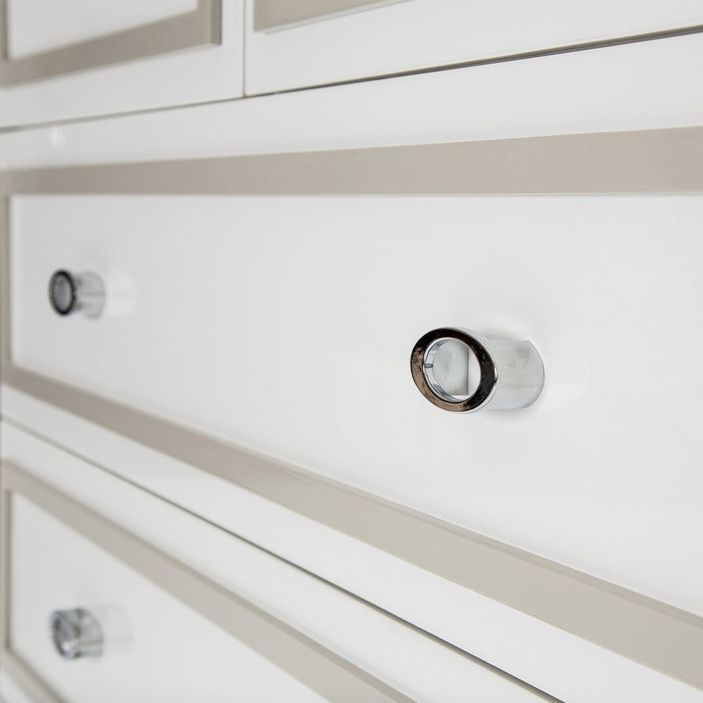 Tower Cloud White 7-Drawer Chest