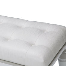 Tower Cloud White Bedside Bench