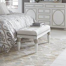 Tower Cloud White Bedside Bench