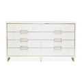 Golden Palm Dresser with Mirror