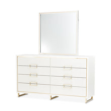 Golden Palm Dresser with Mirror