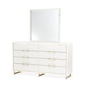 Golden Palm Dresser with Mirror