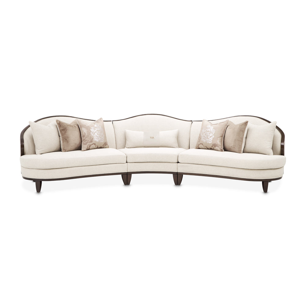 Camellia Field 3-Piece Sofa - Linen Warm Pecan