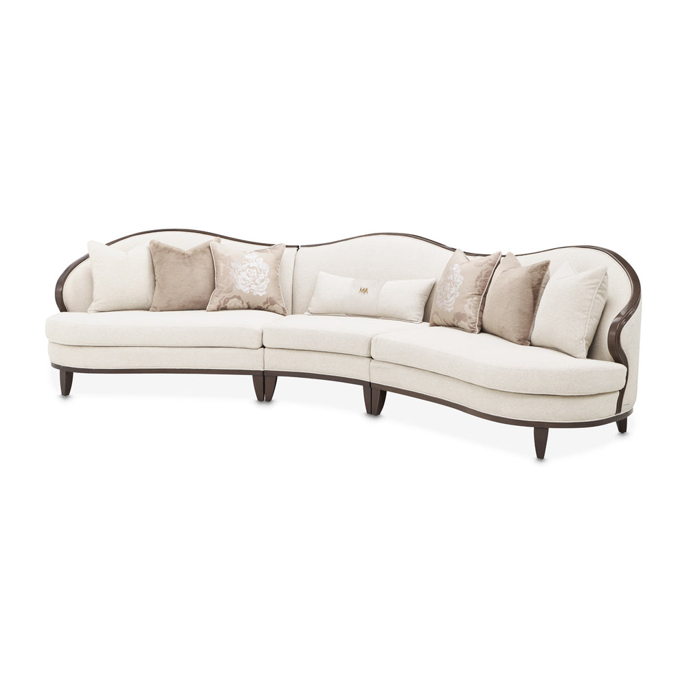 Camellia Field 3-Piece Sofa - Linen Warm Pecan
