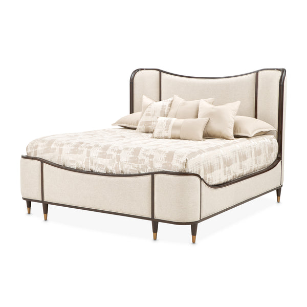 Camellia Field Upholstered Bed - Warm Pecan alternate view