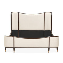 Camellia Field Upholstered Bed - Warm Pecan