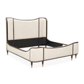 Camellia Field Upholstered Bed - Warm Pecan