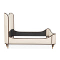 Camellia Field Upholstered Bed - Warm Pecan