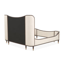 Camellia Field Upholstered Bed - Warm Pecan