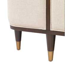 Camellia Field Upholstered Bed - Warm Pecan