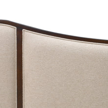 Camellia Field Upholstered Bed - Warm Pecan