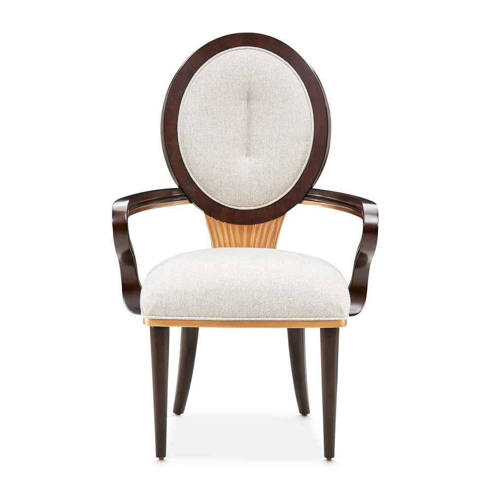 Camellia Field Arm Chair - Warm Pecan