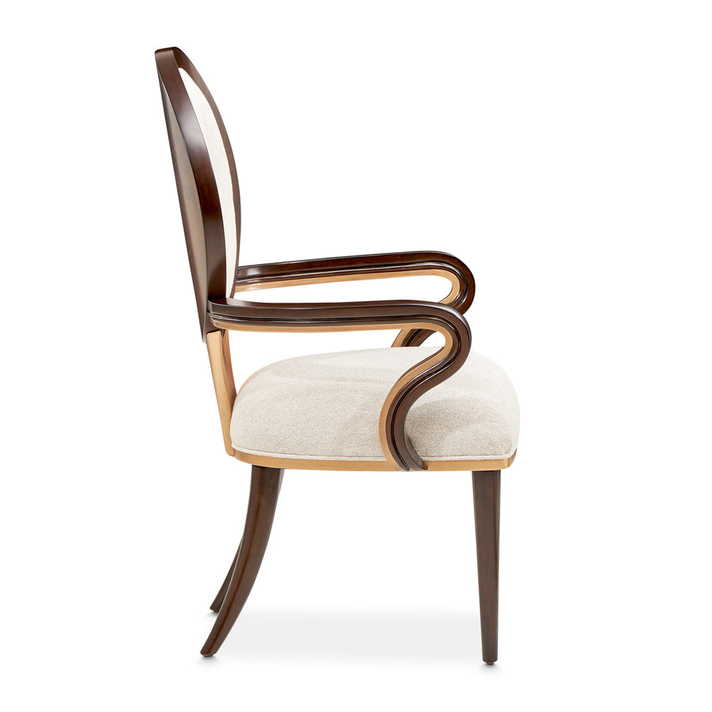 Camellia Field Arm Chair - Warm Pecan