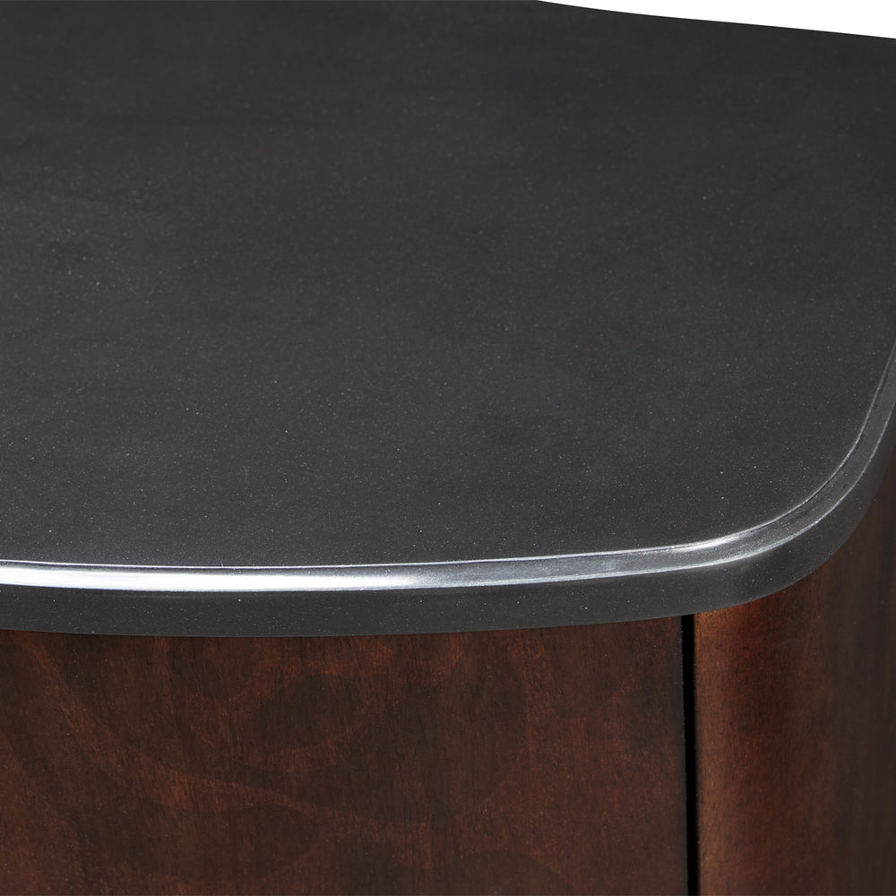 Camellia Field Nightstand - Warm Pecan