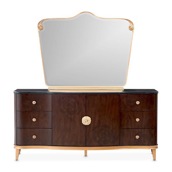Camellia Field Dresser with Mirror - Warm Pecan alternate view