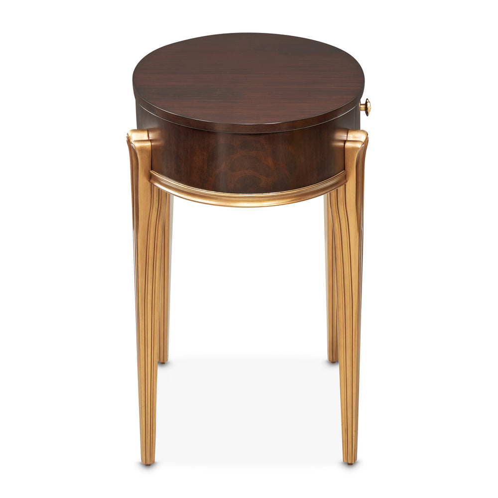 Camellia Field Vanity Desk - Warm Pecan