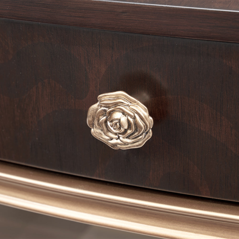 Camellia Field Oval Cocktail Table - Warm Pecan