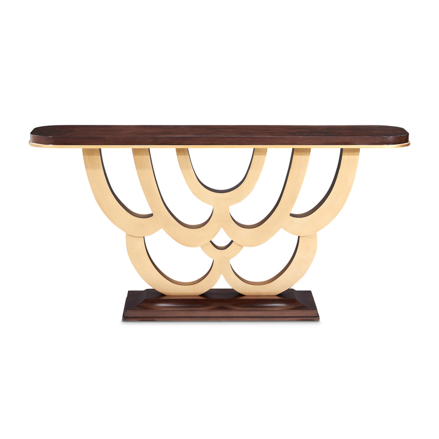 Camellia Field Console Table - Warm Pecan