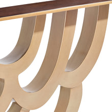 Camellia Field Console Table - Warm Pecan
