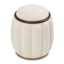 Camellia Field Round Bench - Warm Pecan