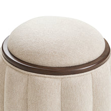 Camellia Field Round Bench - Warm Pecan