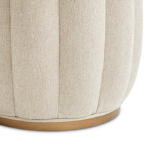 Camellia Field Round Bench - Warm Pecan