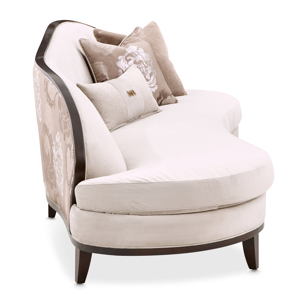 Camellia Field Asymmetrical Sofa - Linen Warm Pecan