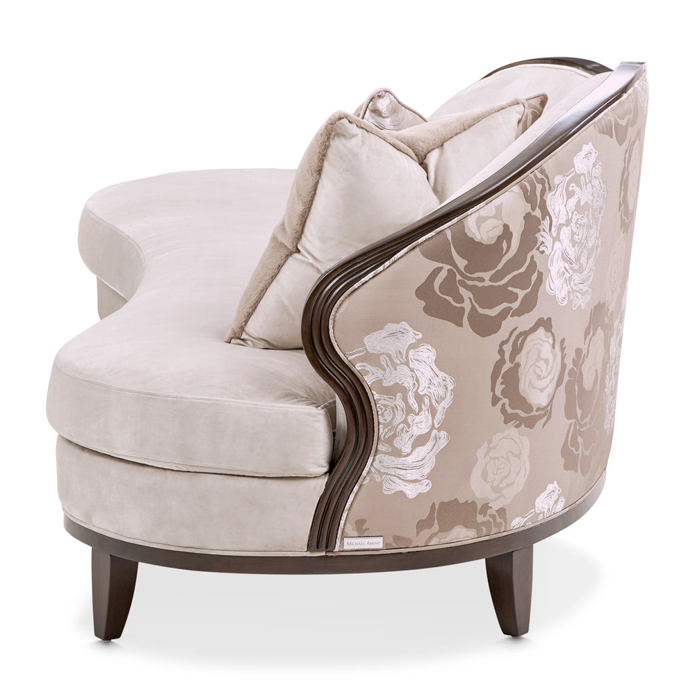 Camellia Field Asymmetrical Sofa - Linen Warm Pecan