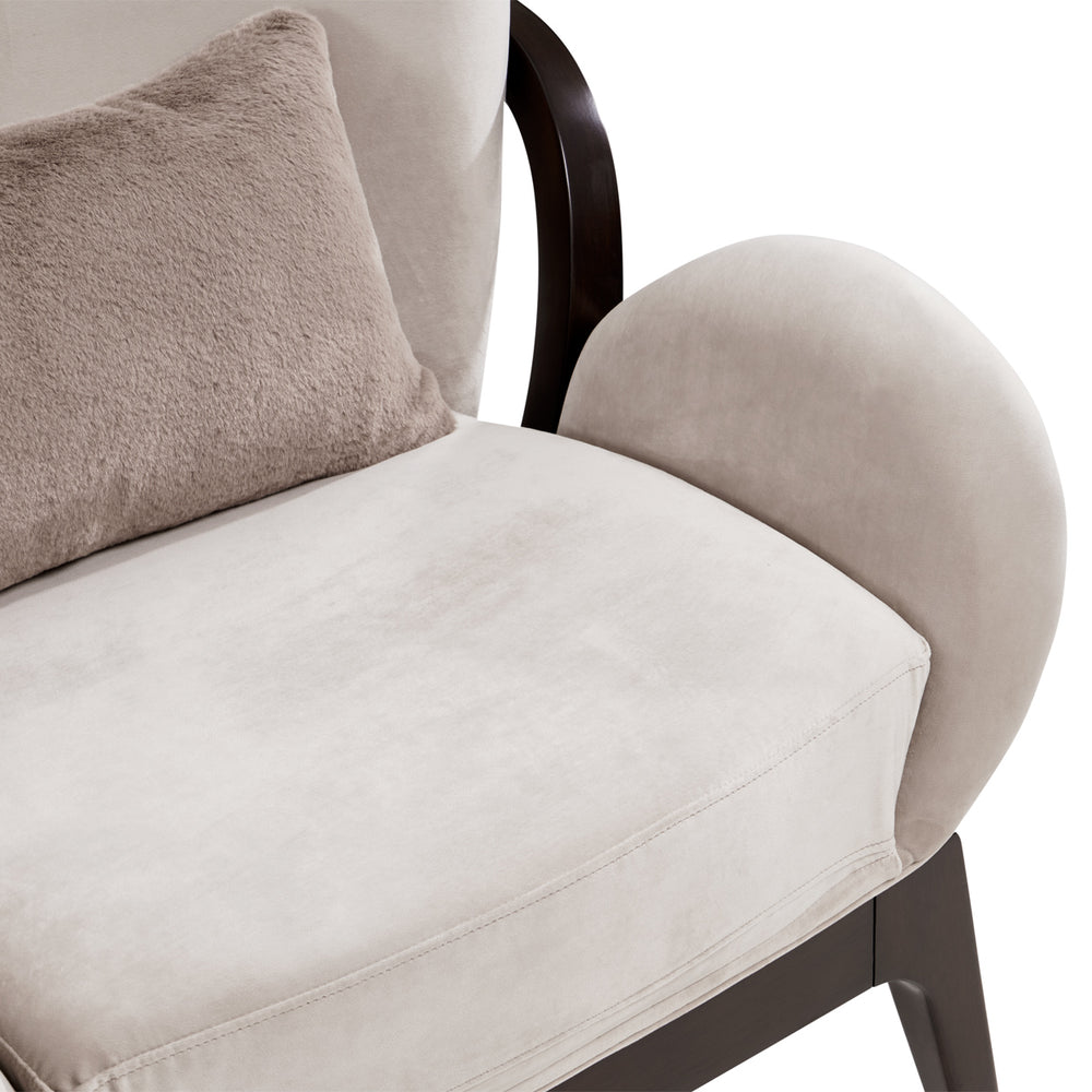 Camellia Field Accent Chair Porchini - Warm Pecan