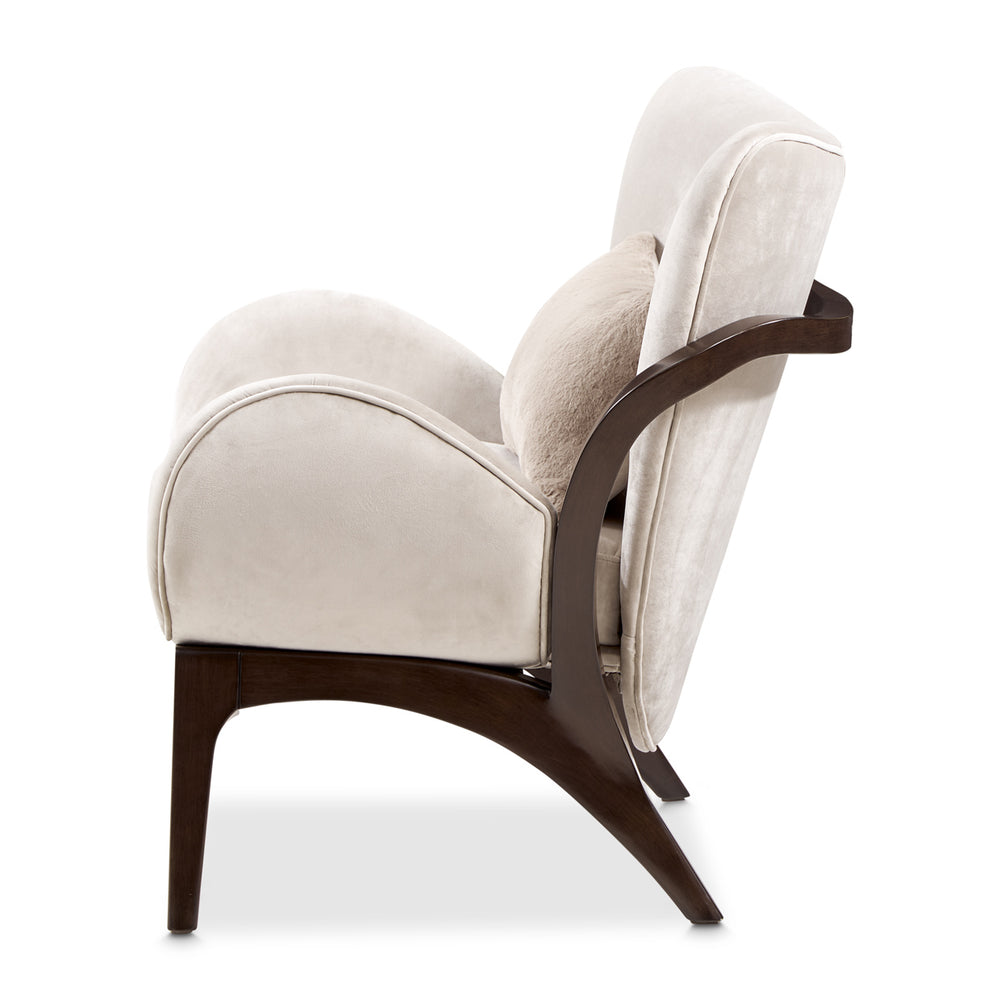 Camellia Field Accent Chair Porchini - Warm Pecan