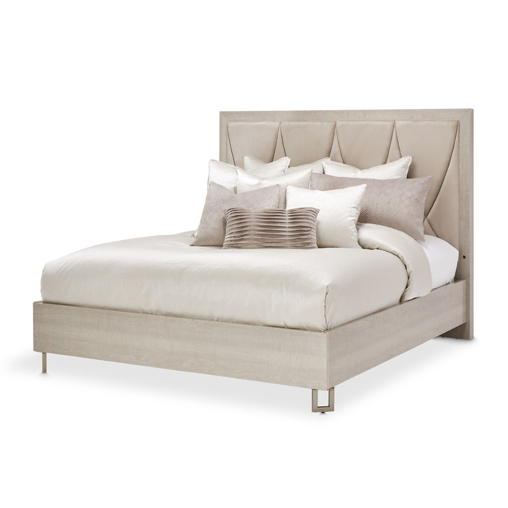 Marin Queen Panel Bed in Greige
