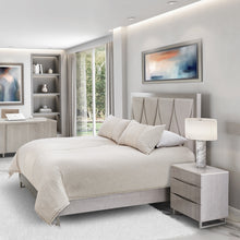 Marin Queen Panel Bed in Greige