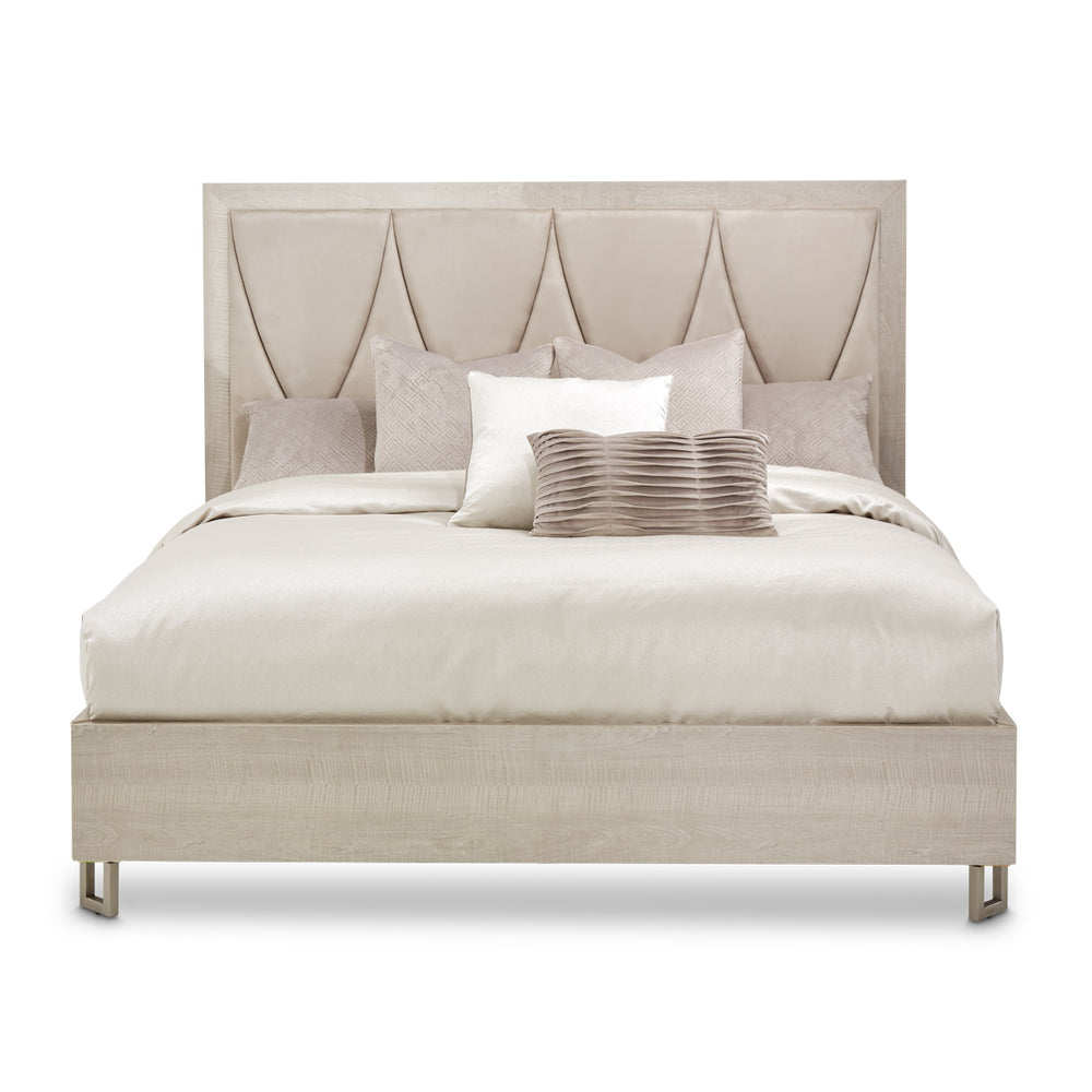 Marin Queen Panel Bed in Greige