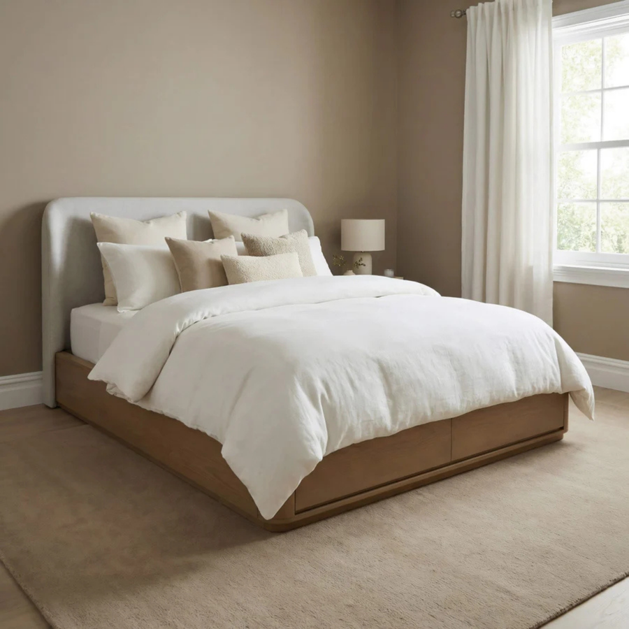 Pierson Storage Bed - Buff Cream Complete Room