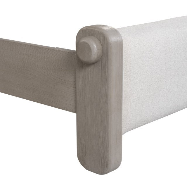 Alder White Oak Upholstered Bed