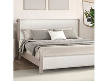 Alder White Oak Upholstered Bed