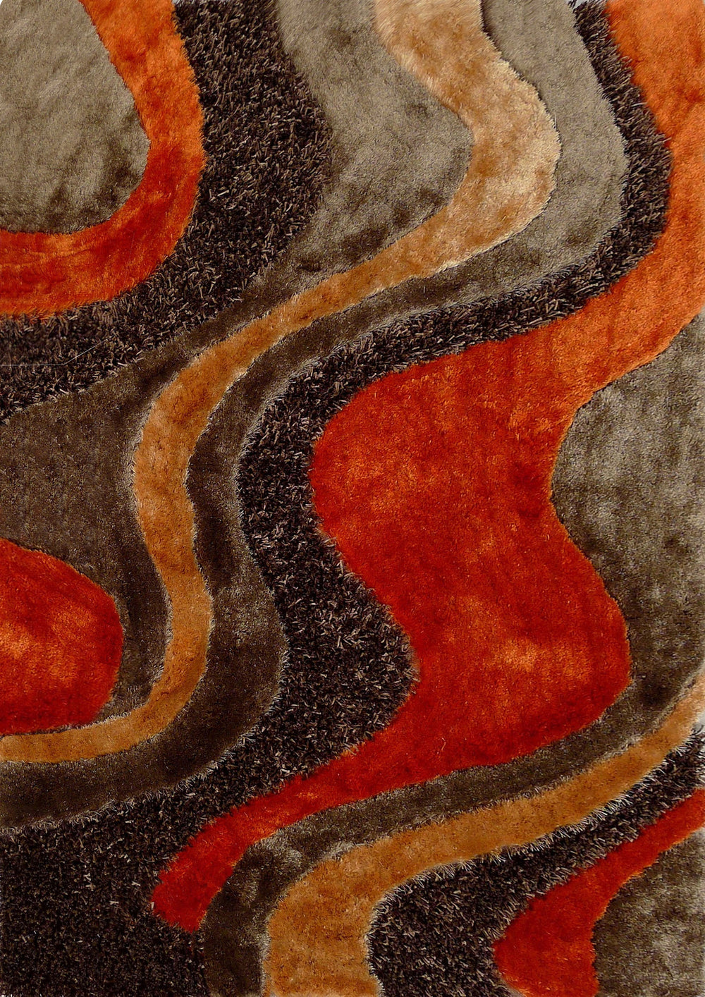 3D Design Shag Area Rug